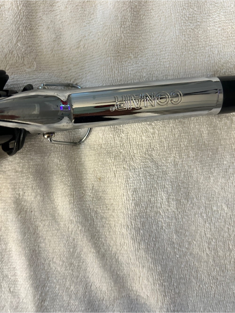Conair Silver Curling Iron - Sleek Chrome Finish